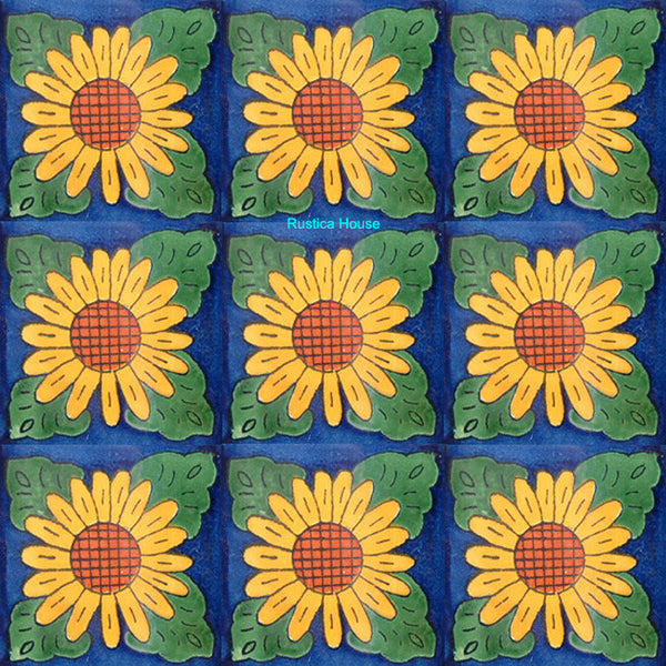 colonial yellow green talavera tile