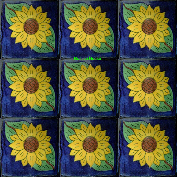 old world yellow green talavera tile