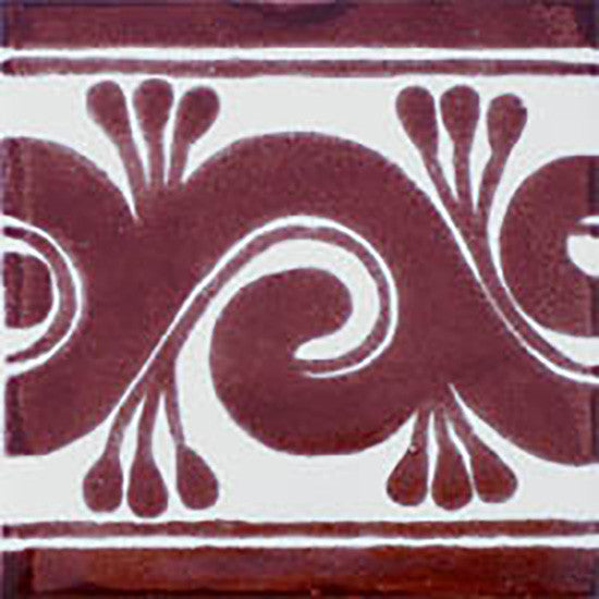 terra cotta white mexican ceramic tile