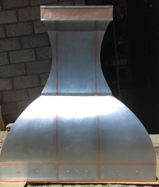 handcrafted zinc range hood