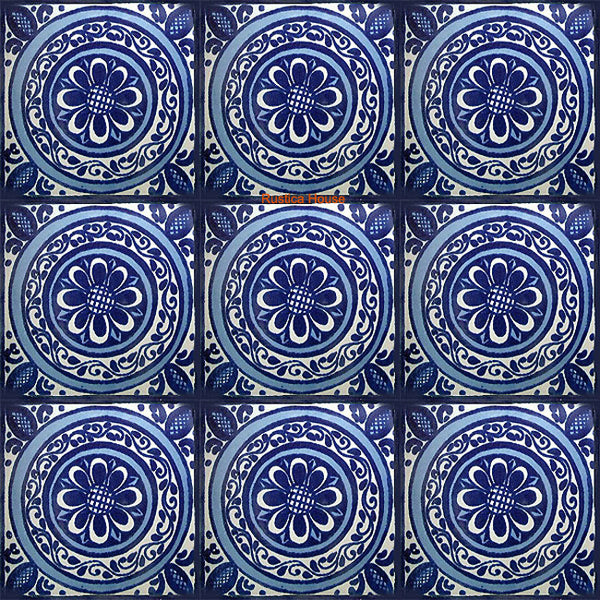 colonial blue talavera tile