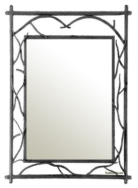 black iron mirror