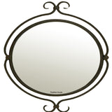 old fashion iron mirror