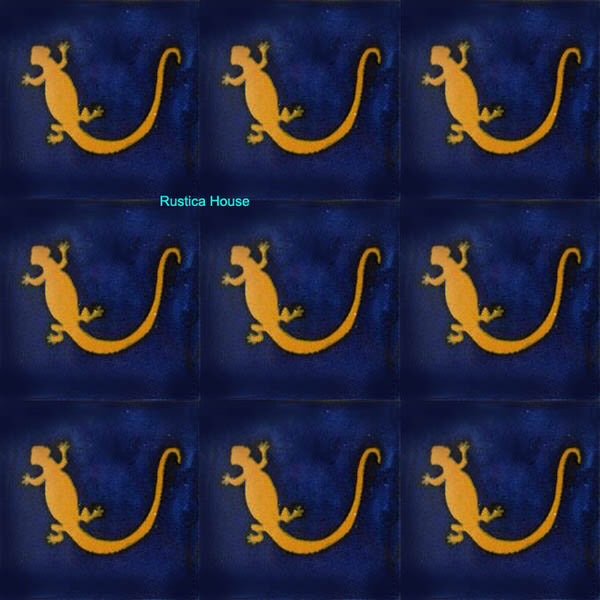 contemporary yellow talavera tile