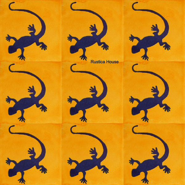 traditional dark blue talavera tile