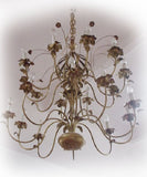 black iron chandelier