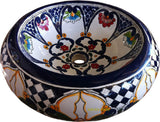 hand painted mexican vessel sink