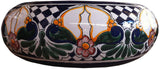hand painted round vessel sink from Mexico