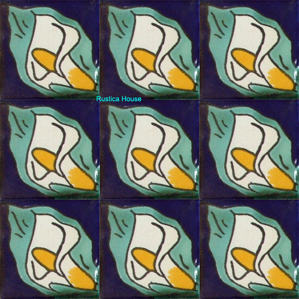 colonial green white talavera tile