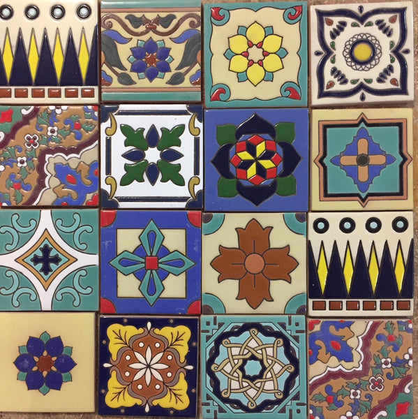 spanish relief ceramic tiles
