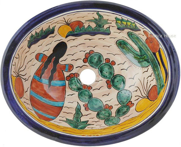 French talavera bathroom sink