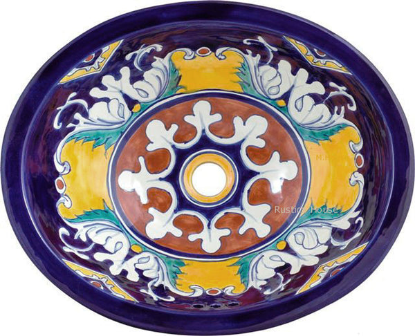 mexican talavera bathroom sink