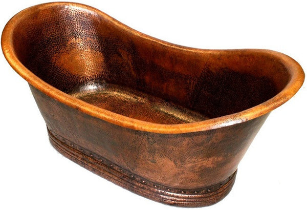 handmade copper bathtub