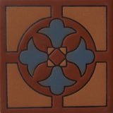 relief tile decorative blue