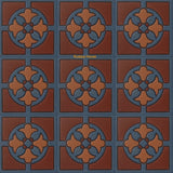 high relief tiles Mexican brown