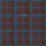 high relief tiles genuine dark brown