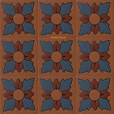 high relief tiles rustic blue