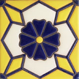 relief tile beautiful cobalt