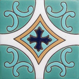 relief tile colonial turquoise