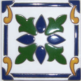 relief tile antique cobalt