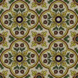 high relief tiles yellow green