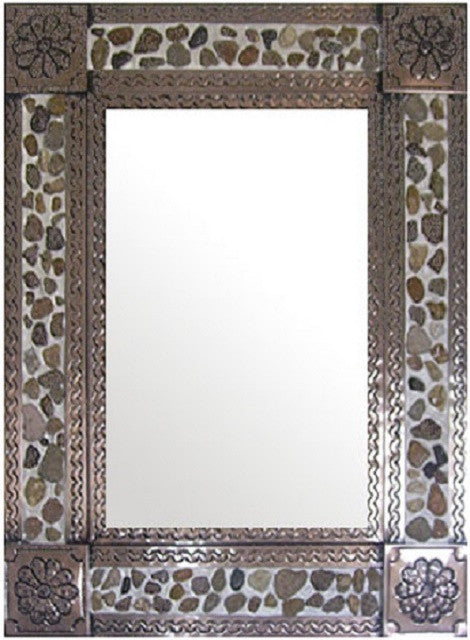 decorative tin mirror