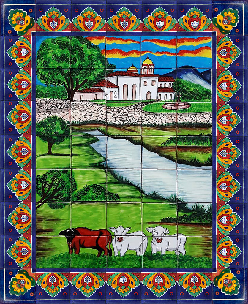 Tile Mural "Cattle"