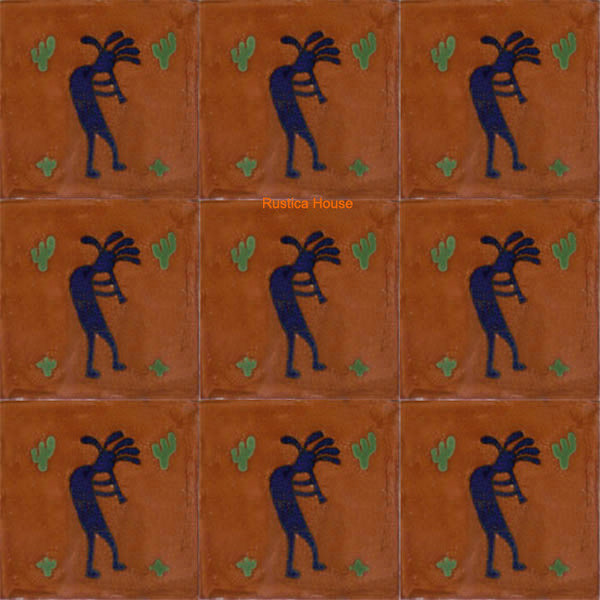 mexican cobalt talavera tile