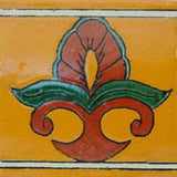 terra cotta mustard mexican ceramic tile