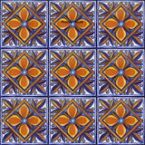 yellow blue talavera tile