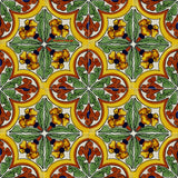 yellow green talavera tile