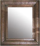 antique rustic tin mirror