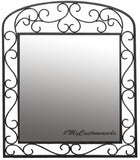designer iron mirror