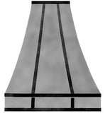 zinc cooktop hood for kitchen range